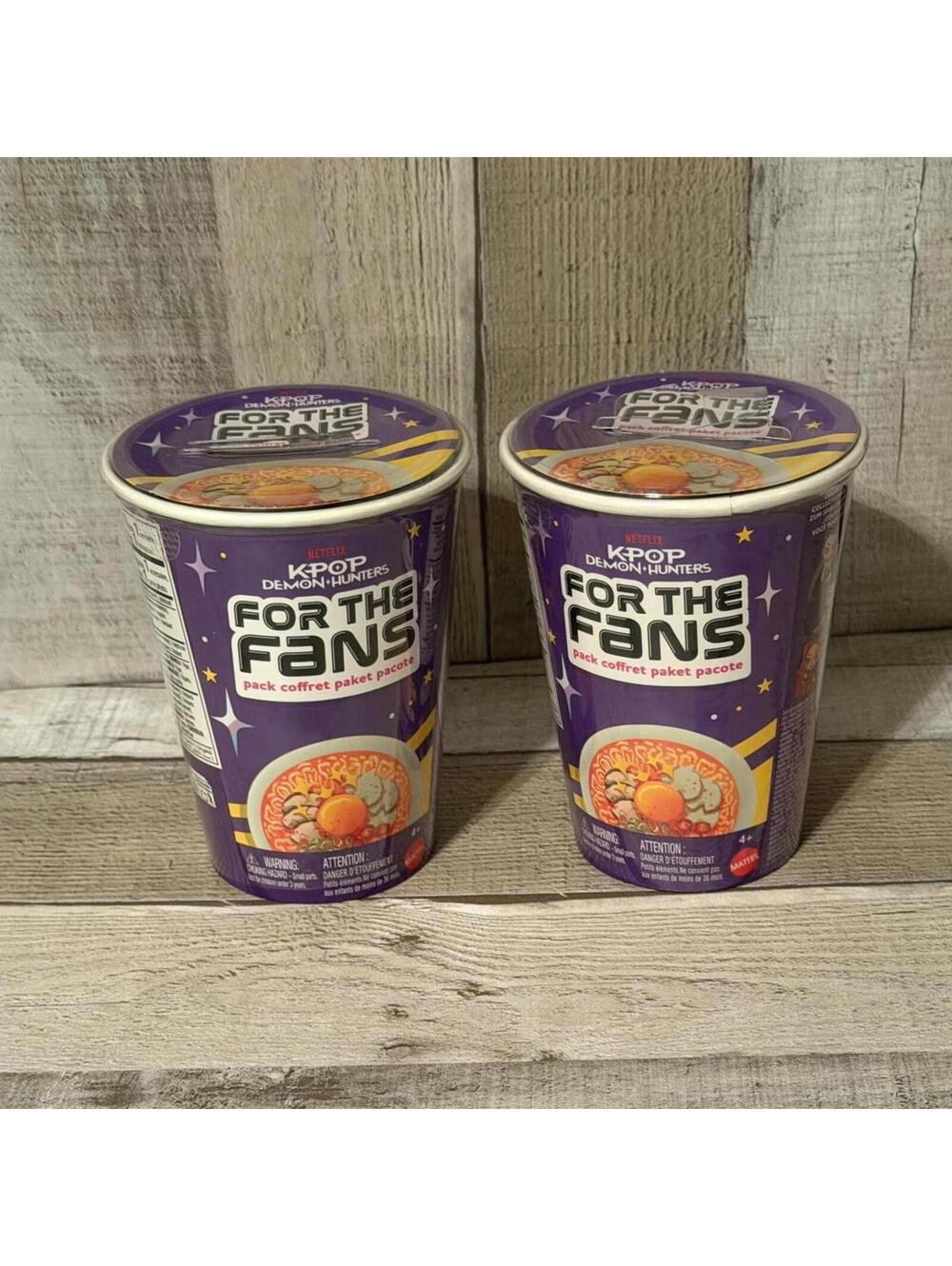Kpop Demon Hunters For The Fans Cup Noodles blind figures. 2 pack. Still sealed